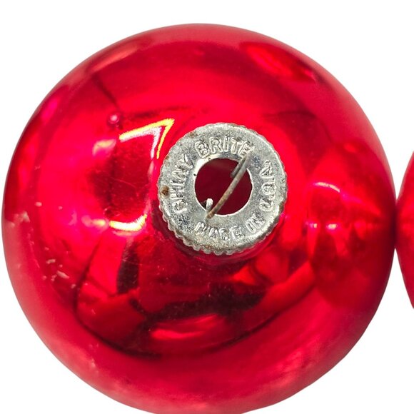 Set Of 7 Shiny Brite Christmas Tree Mercury Glass Ornament Vintage - Picture 10 of 16